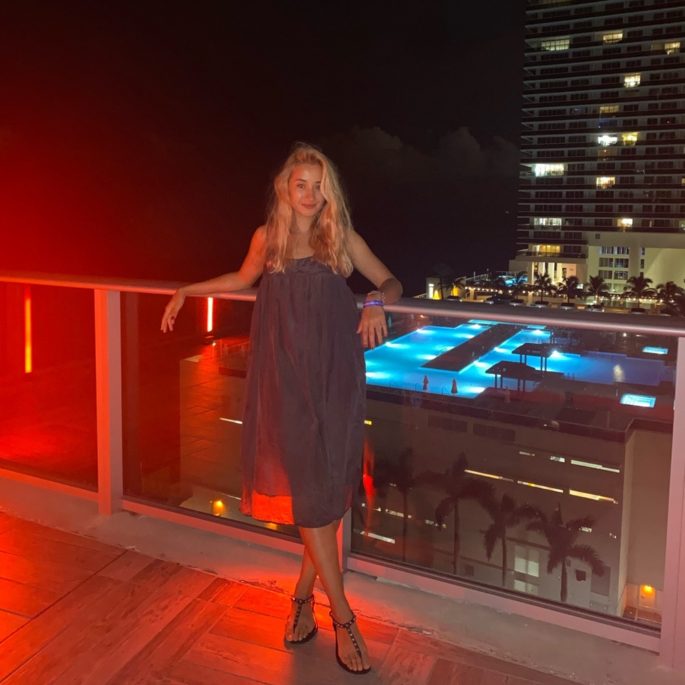 CP Shades Navy Maxi Dress